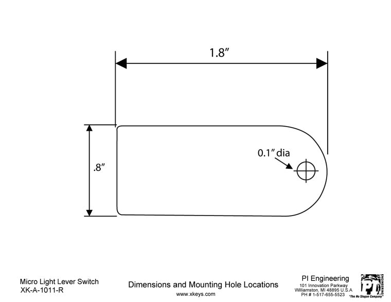 micro light lever switch